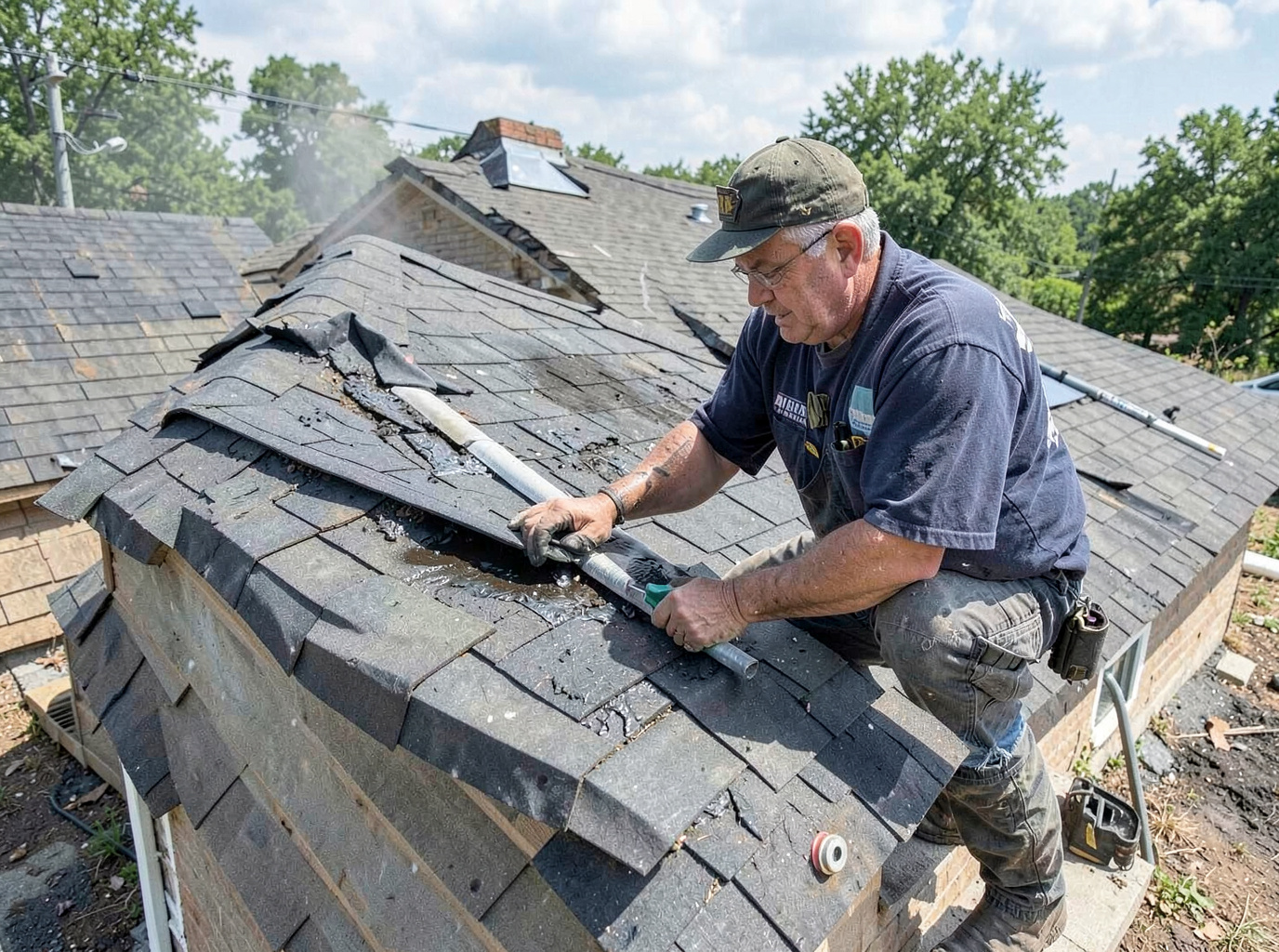 Wind Damage Roof Repair in Decatur
